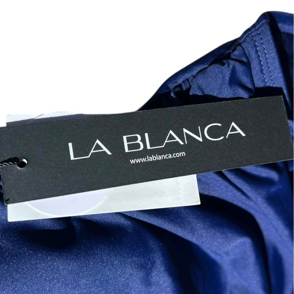 🌻NEW w.tags La Blanca Blue Island Goddess Lingerie One Piece Swimsuit Size 6 - Picture 9 of 10